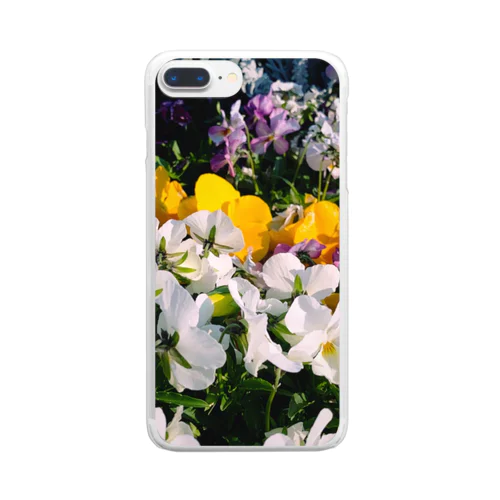 公園のお花をDispoで撮ったらエモエモだった件 Clear Smartphone Case