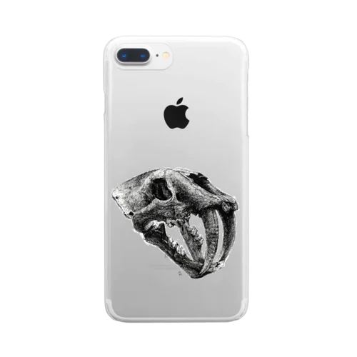 Smilodon(skull) Clear Smartphone Case