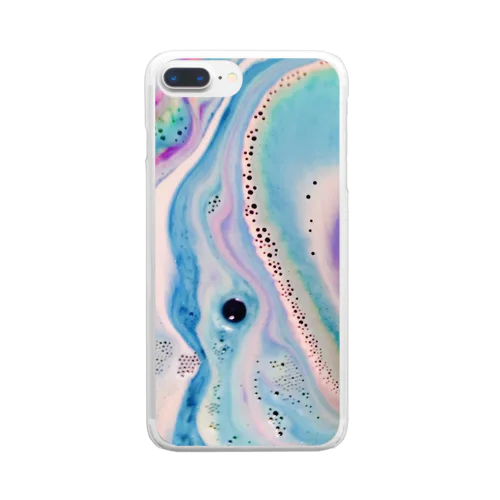 ジュワジュワ Clear Smartphone Case