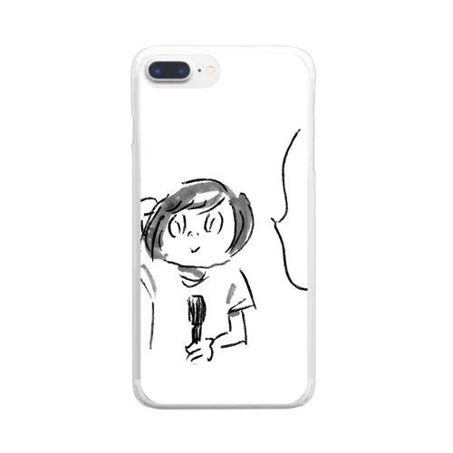 つきほしさん。あちゃー！ Clear Smartphone Case