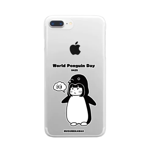 0425「World Penguin Day」 Clear Smartphone Case