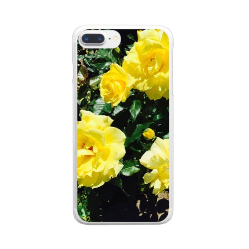 Yellow Rose Clear Smartphone Case