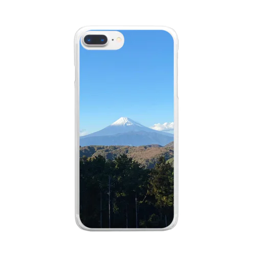 富士山 Clear Smartphone Case