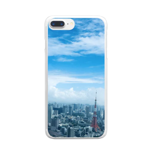 東京タワー Clear Smartphone Case