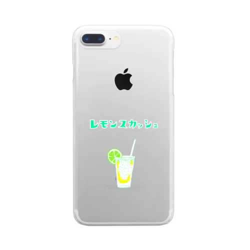 夏デザイン「レモンスカッシュ」（Tシャツ・パーカー・グッズ・ETC） Clear Smartphone Case