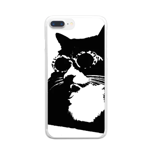 保護ねこ★仮名・朝陽 Clear Smartphone Case