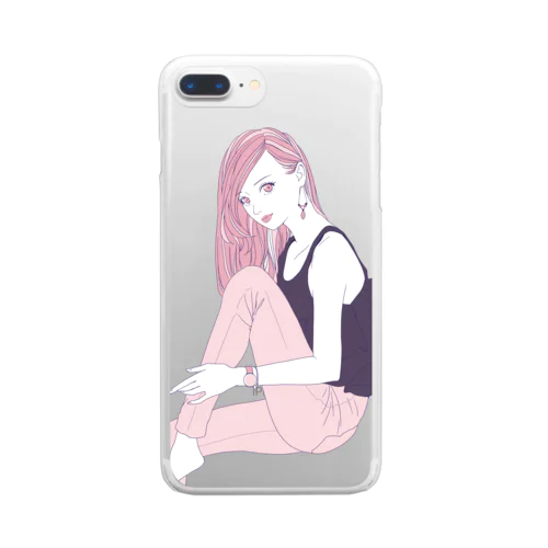 REIWA GIRL Clear Smartphone Case