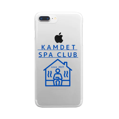 KAMDET  SPA CLUB  Design LOGO クリアスマホケース