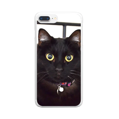 黒猫のうめたん Clear Smartphone Case