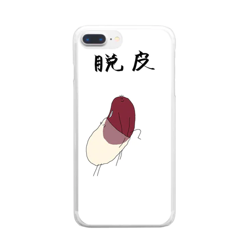 まめ脱皮 Clear Smartphone Case