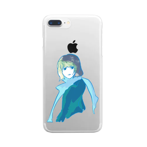 蒼天ヘアーさん Clear Smartphone Case