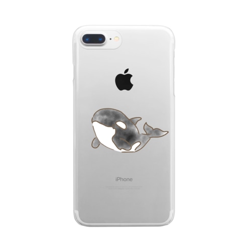 たまシャチ Clear Smartphone Case