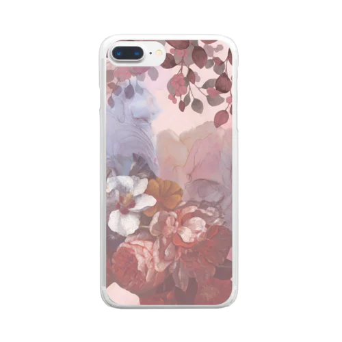 花♡大人 Clear Smartphone Case