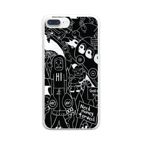 Home Sweet Hale ＜Dark Hawaii＞ Clear Smartphone Case