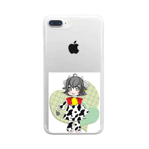 丑年モー子さん Clear Smartphone Case