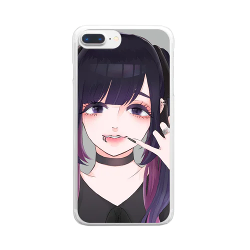 メンヘラ地雷ちゃん Clear Smartphone Case