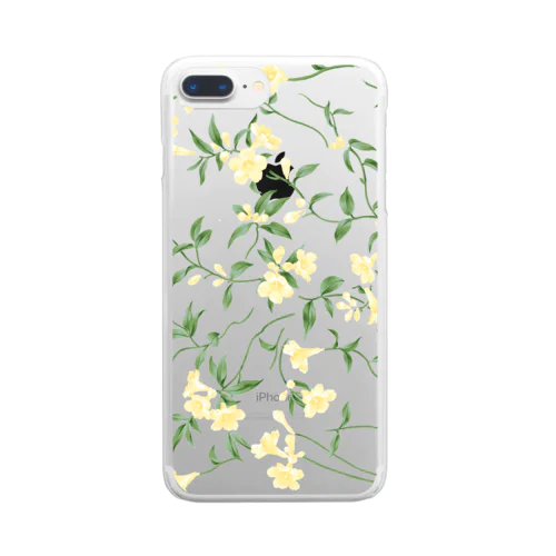 Yellow Jasmine Clear Smartphone Case