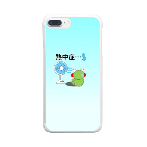 熱中症のかえるさん Clear Smartphone Case