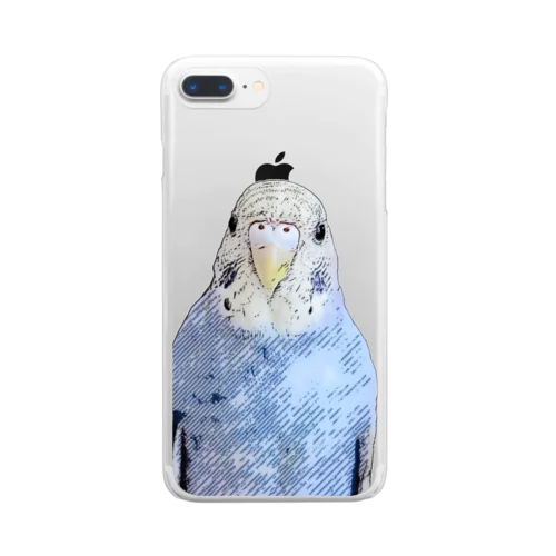 セキセイインコのつーちゃん☆ Clear Smartphone Case