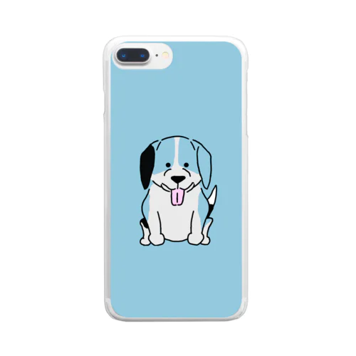 Silas the Happy Dog Clear Smartphone Case