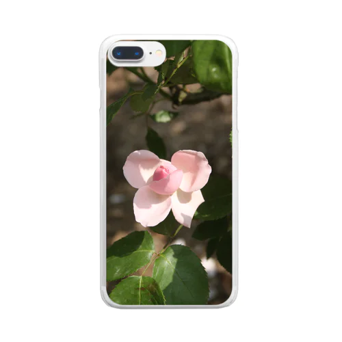 薔薇～リボン Clear Smartphone Case