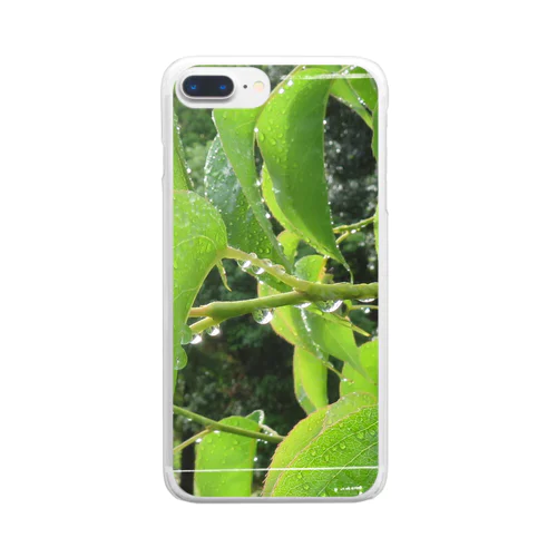 葉枝、雨雫 Clear Smartphone Case