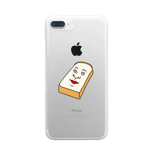 かっこいい二枚目の食パン Clear Smartphone Case