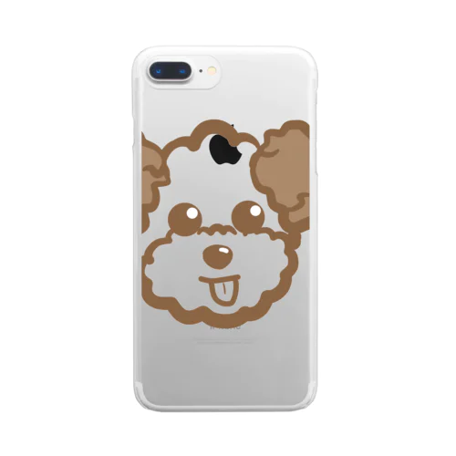 トイプードル　ぶんちゃん(Karaage Bro.) Clear Smartphone Case