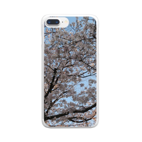 桜と空 Clear Smartphone Case
