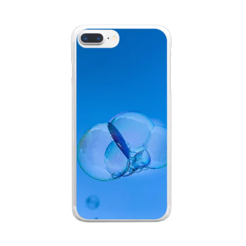 シャボン玉 Clear Smartphone Case