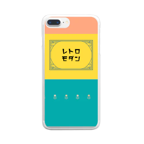 レトロモダン Clear Smartphone Case