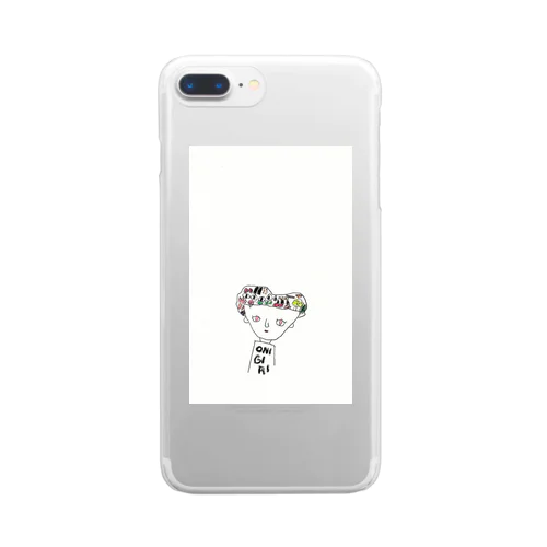 おにぎりの女の子 Clear Smartphone Case