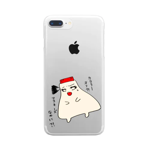 マヨ太の劇画目 Clear Smartphone Case