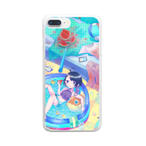 自宅バカンス Clear Smartphone Case