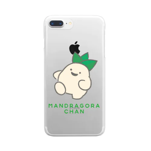 魔界植物マンドラゴラちゃん Clear Smartphone Case