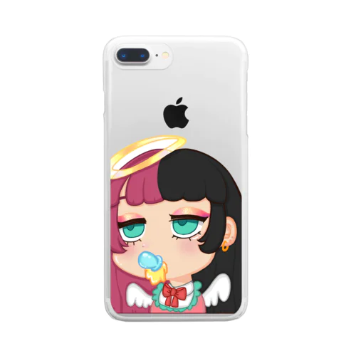 天使ちゃん Clear Smartphone Case