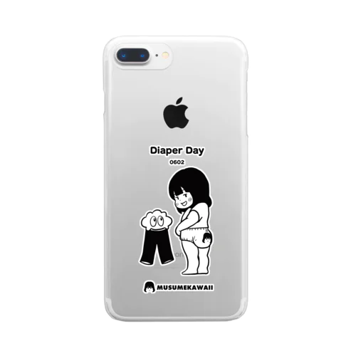 0602「オムツの日」 Clear Smartphone Case