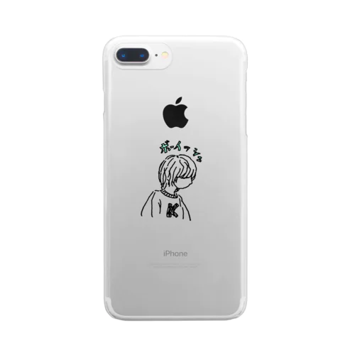 ボーイッシュ女子 Clear Smartphone Case