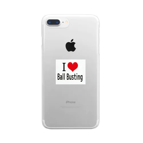 I LOVE Ball Busting Clear Smartphone Case