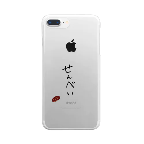 せんべい Clear Smartphone Case