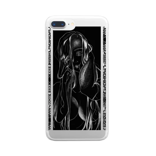 視線Ⅱ Clear Smartphone Case