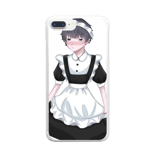 成人メイド Clear Smartphone Case