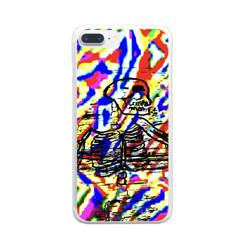 カッコいい！ガイコツ！ Clear Smartphone Case