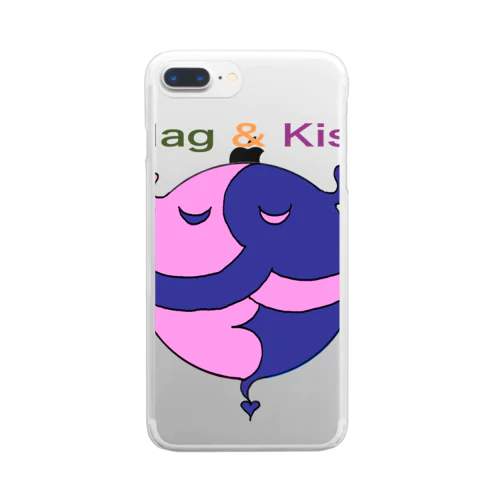 Hag & kiss(ハグ＆キス) Clear Smartphone Case