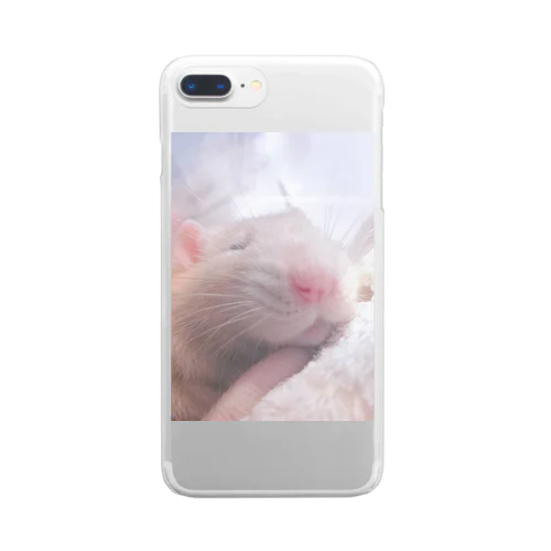 ファンシーラット(deep sleep) Clear Smartphone Case