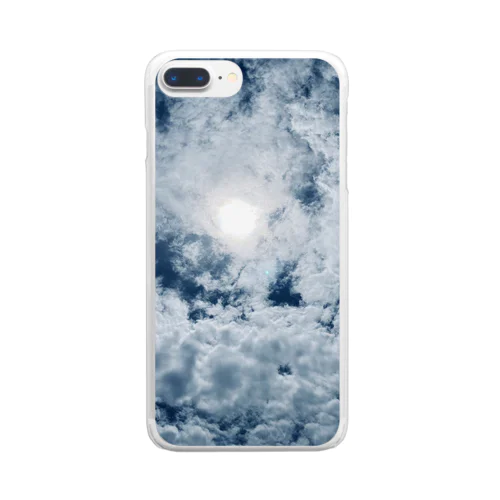 Blue Moon Sky Clear Smartphone Case