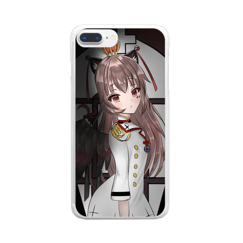 鷲猫ちゃん Clear Smartphone Case