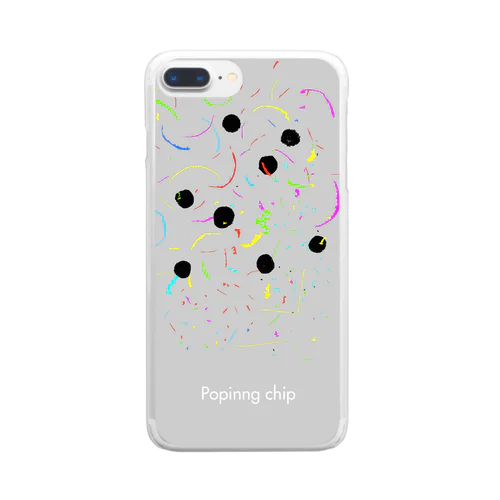 popinng chip Clear Smartphone Case