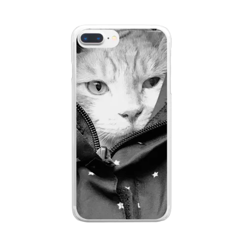 パーカー猫 Clear Smartphone Case