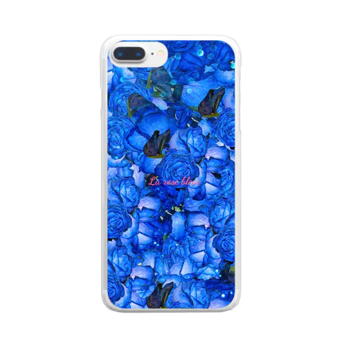 La rose bleue Clear Smartphone Case